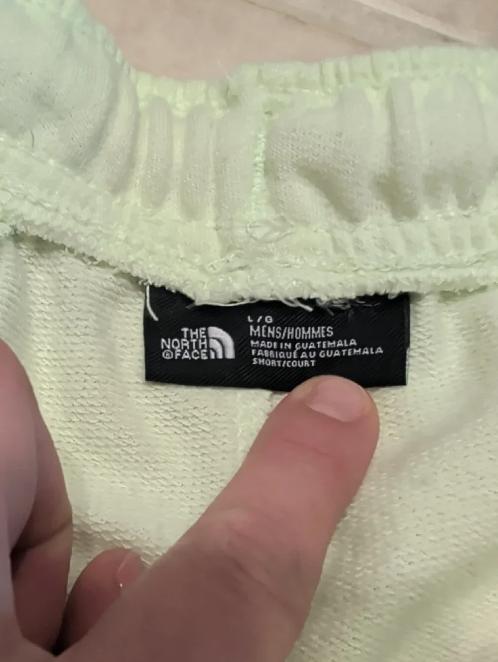 The North Face Men's Fleece Yellow Lime Shorts